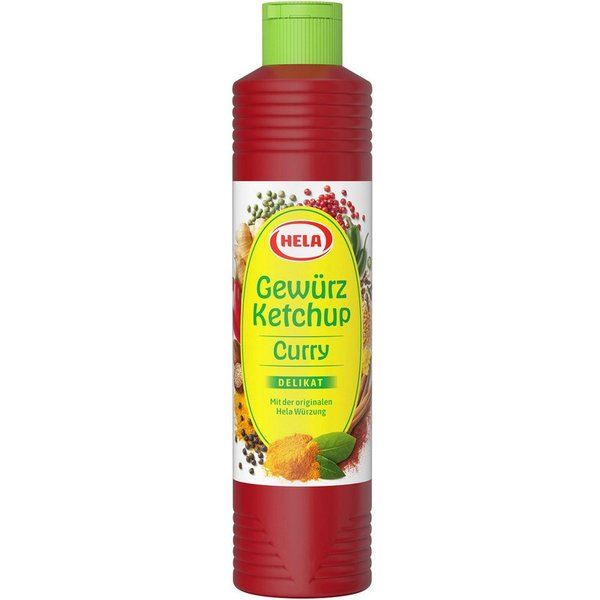 HELA Saucen, Hela Curry Gewürzketchup delikat lieblich würzige Note 800ml