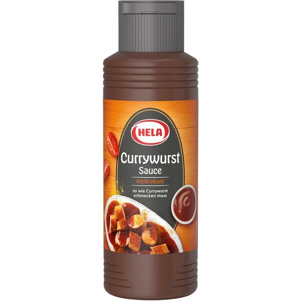 HELA Saucen, Hela Currywurst Sauce leicht pikante Würzsauce für Currywust 300ml