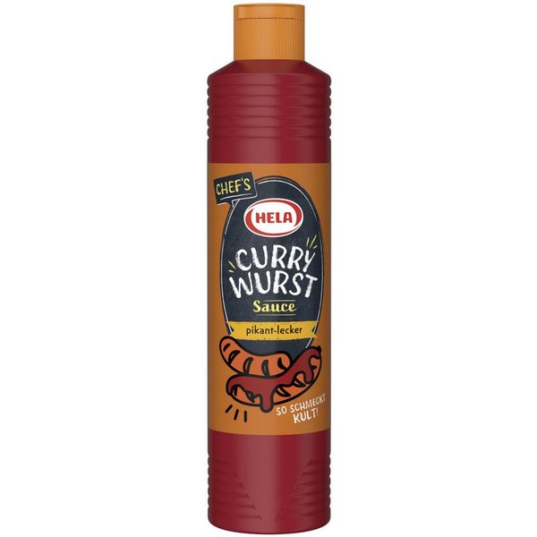 HELA Saucen, Hela Currywurst Sauce pikant-lecker echter Klassiker Packung 800ml