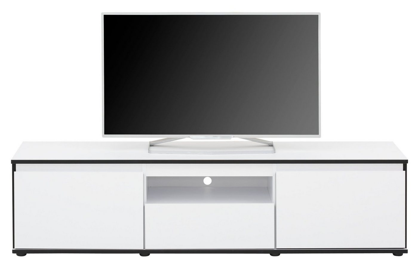 HELA TV-Board Ariana, mit angeschrägten Griffmulden, Breite 160 cm – Bild 2 von 5