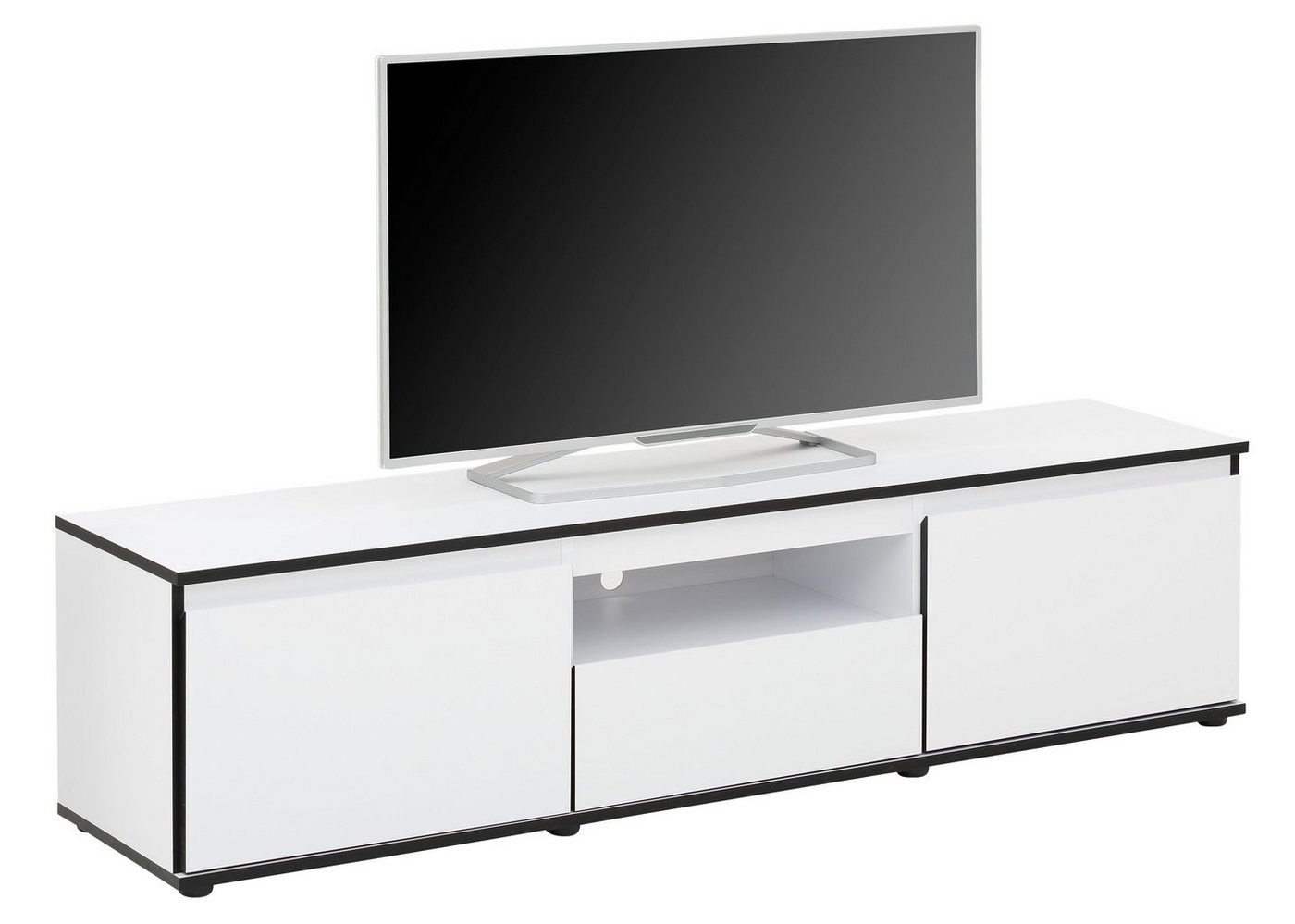 HELA TV-Board Ariana, mit angeschrägten Griffmulden, Breite 160 cm – Bild 3 von 5