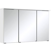 HELD Bologna 3D Spiegelschrank 60/70/80/90/100cm (LED Einbauleuchte, Weiß, 100 cm)