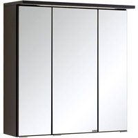 HELD Bologna 3D Spiegelschrank 60/70/80/90/100cm (LED Einbauleuchte, Graphitgrau, 60 cm)