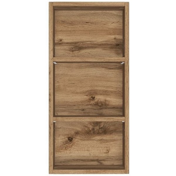 HELD MÖBEL Hängeregal aus MDF in wotaneiche mit 2 Einlegeböden, B/H/T: 30x64x18 cm