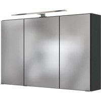 HELD Spiegelschrank Birma (Graphitgrau, 100 cm)