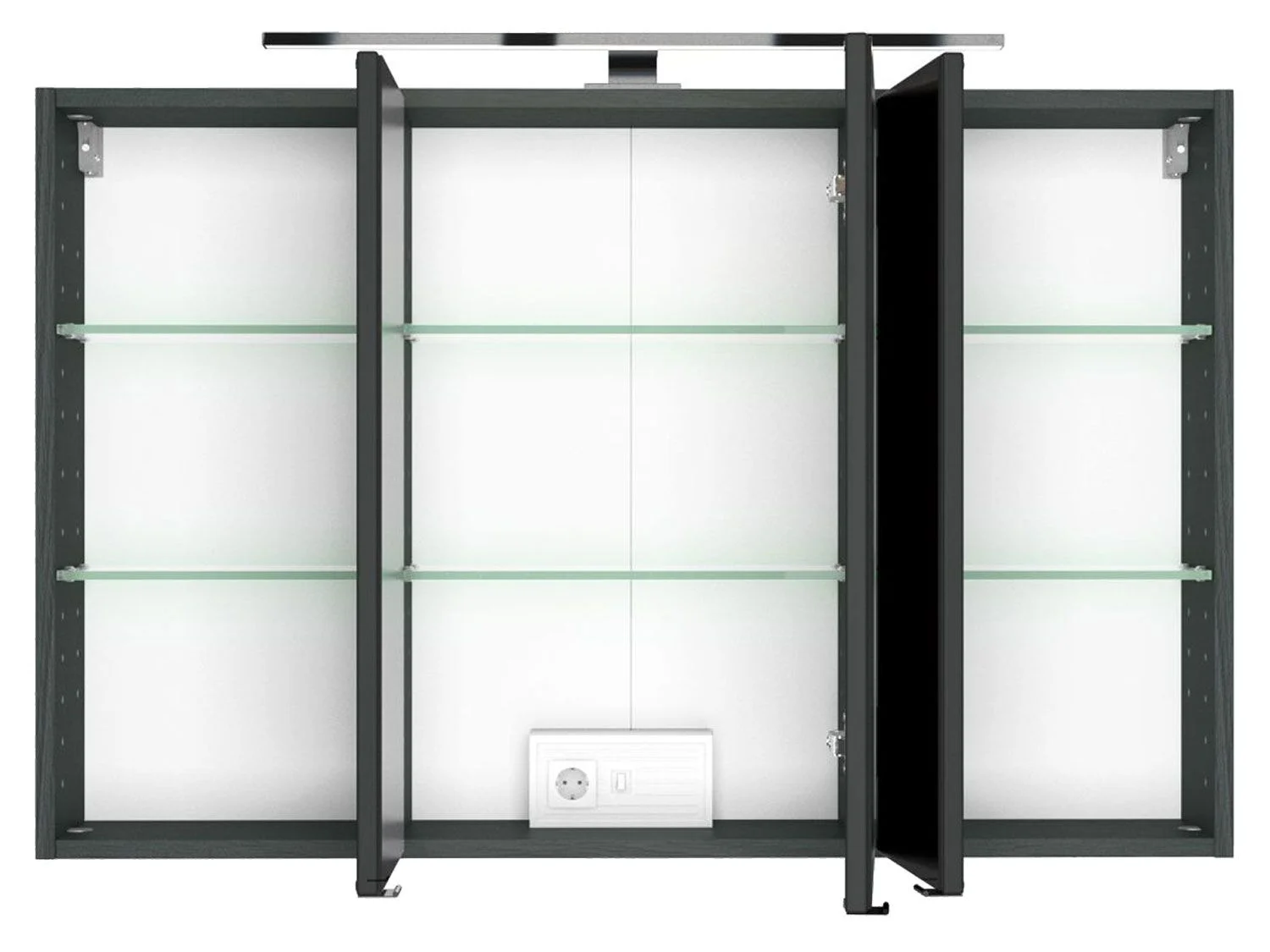 HELD Spiegelschrank Birma (Graphitgrau, 100 cm) – Bild 2 von 2