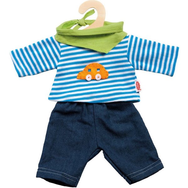 Heless Puppen Accessoires-Set Puppen-Jeans mit Streifenshirt, Gr. 35-45 cm
