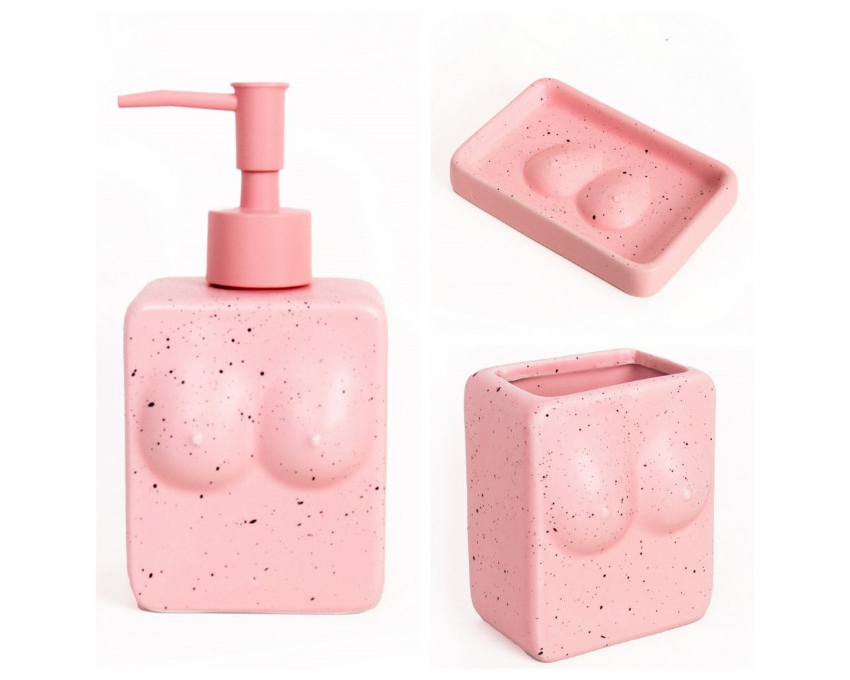 Helio Ferretti Schmuckablage Tits (Keramik, 1 St., rosa, handbemalt), ca. 12 x 8 x 2 cm, auch als Seifenablage nutzbar – Bild 4 von 4