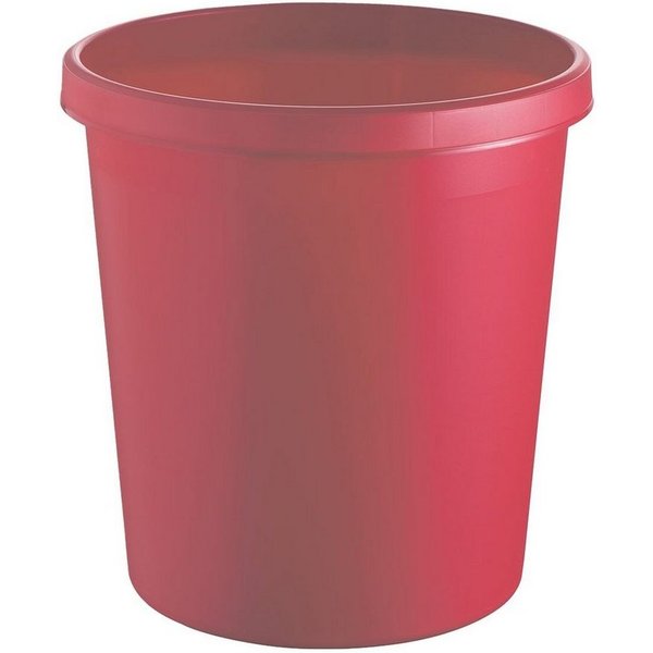 HELIT Papierkorb the german, 18 Liter, mit umlaufendem Griffrand