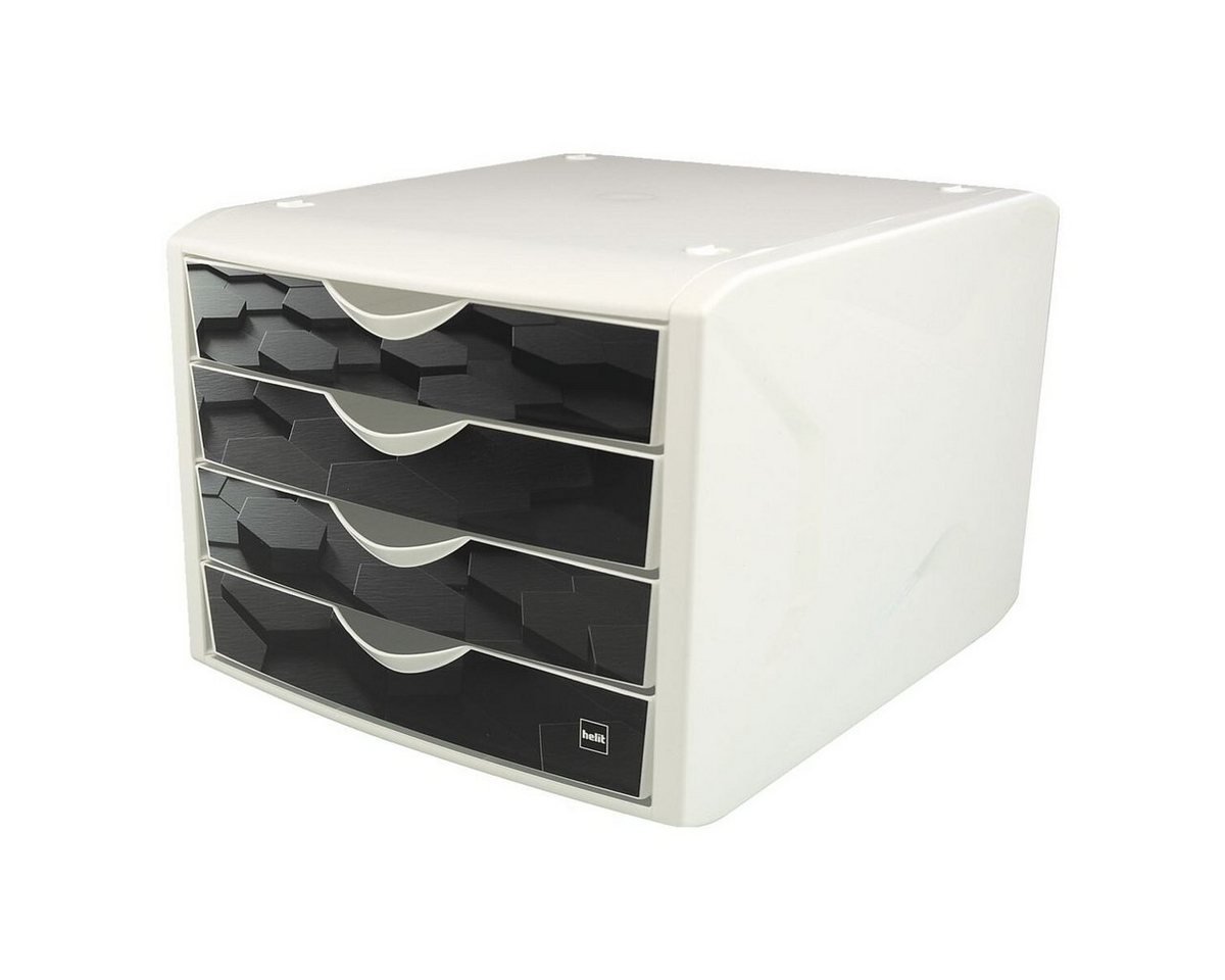 HELIT Schubladenbox the chameleon, mit 4 Schubladen, geschlossen, stapelbar – Bild 2 von 3