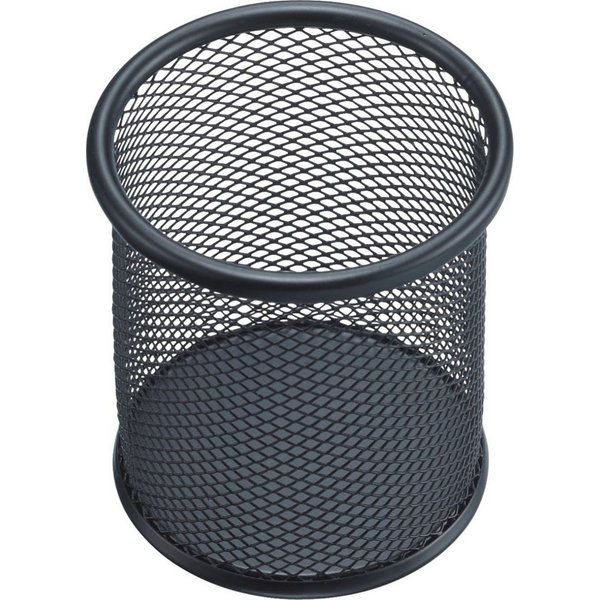 HELIT Tischaufsatz Stifteköcher Mesh Metall schwarz