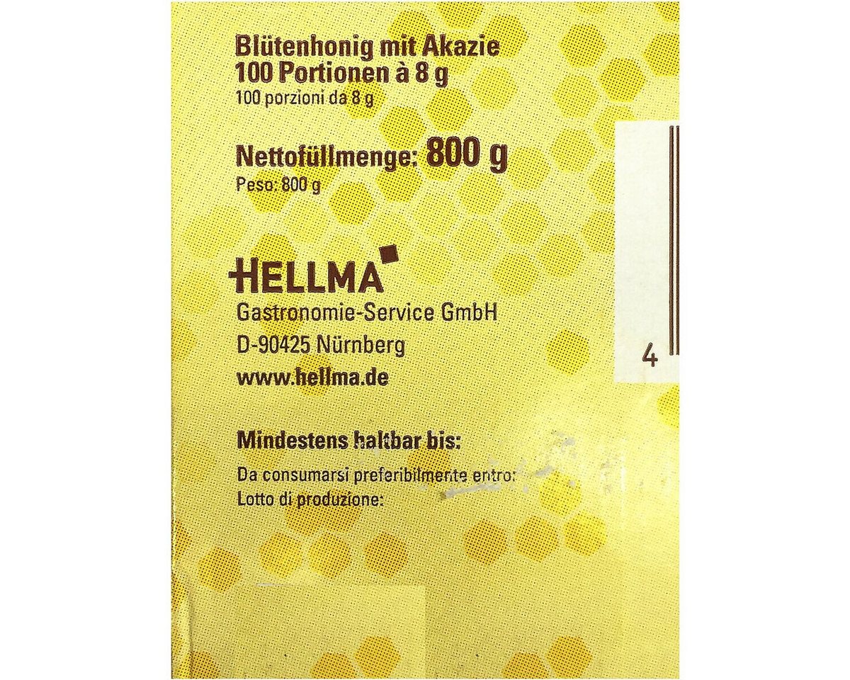 Hellma Honig Blütenhonig mit Akazie, 100 Portionsbeutel – Bild 5 von 5