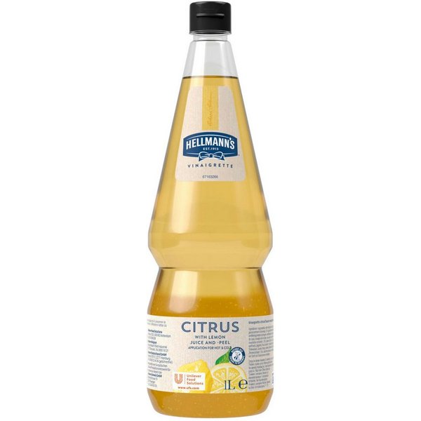 HELLMANN'S Saucen, Hellmann's Vinaigrette Zitrone Flasche leichte Salatsoße 1000ml