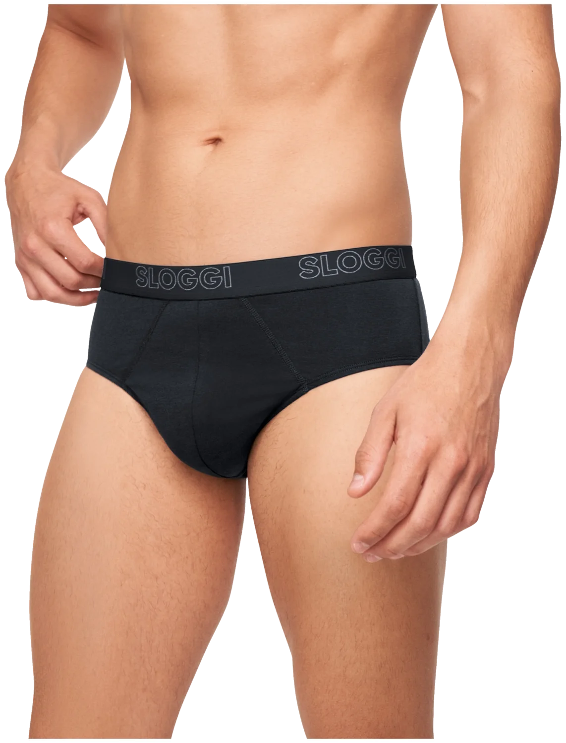HELLO BY SLOGGI Herren Boxershorts/Slip, 2 Stück (Slip/schwarz, XL) – Bild 2 von 2