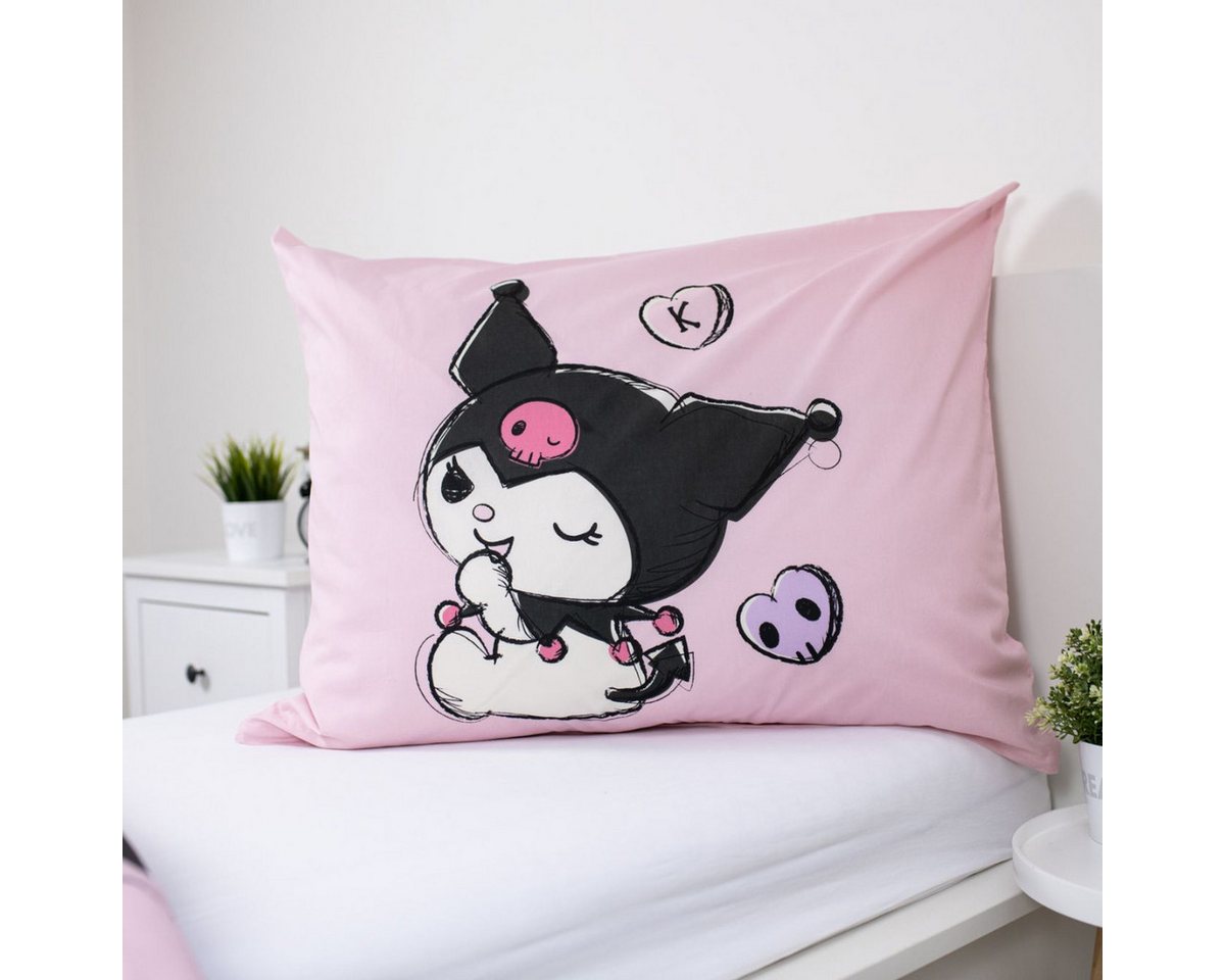Hello Kitty Bettwäsche Set aus Baumwolle Bettdeckenbezug 140 × 200 cm + 70 × 90 cm, 2 teilig – Bild 5 von 5