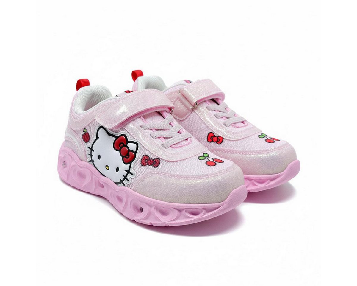 Hello Kitty Kinder Sportschuhe mit Lichteffekt Polyurethanleder Sneaker – Bild 2 von 5