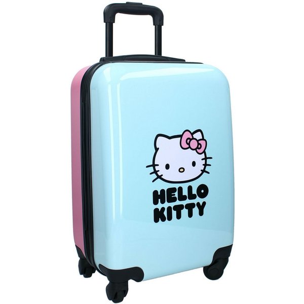 Hello Kitty Kinderkoffer Trolley Koffer 32 L Kindertrolley Trolly Kinder Handgepäck Mädchen, Qualitätsware, Leicht, ABS-Hartschale, 4 Rollen 360°