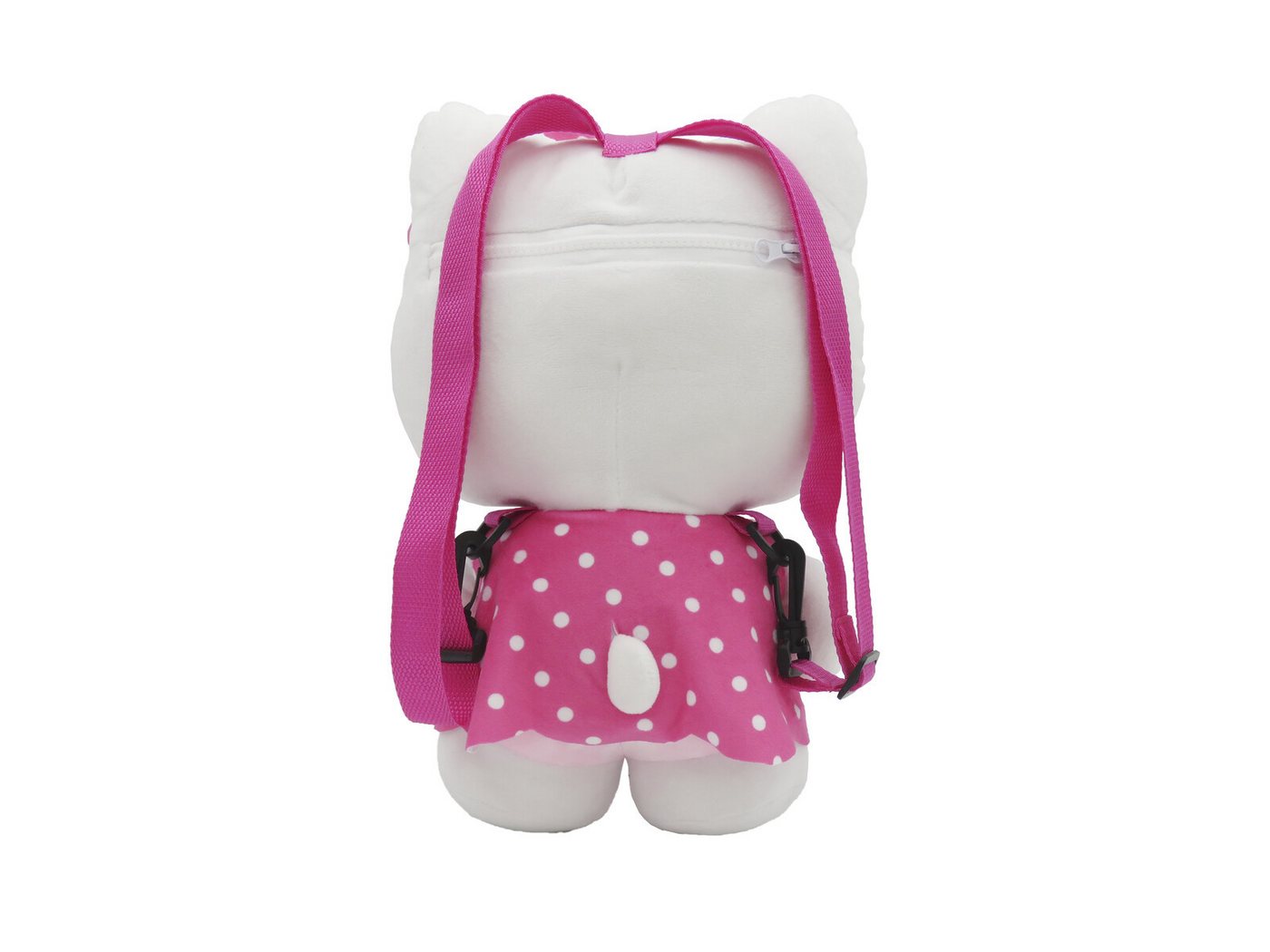 Hello Kitty Kinderrucksack - Plüschrucksack Kuschelig mit Reißverschluss (1-tlg) – Bild 3 von 5