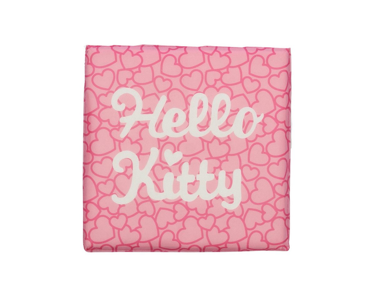 Hello Kitty Sitzhocker Aufbewahrungsbox mit Sitzfunktion und Stauraum 30 × 30 × 30 cm – Bild 3 von 3