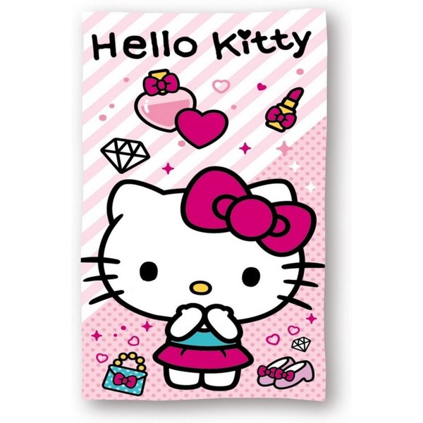 Hello Kitty Strandtuch Badehandtuch 70x140 cm aus Baumwolle – saugfähig & weich, Baumwolle (1-St), 100% Baumwolle