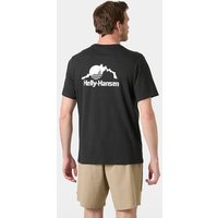 HELLY HANSEN Freizeit / Mode Sommer GJ Hemden Hemden ku.Arm He/Uni NORD GRAPHIC T-SHIRT, Größe L in Schwarz