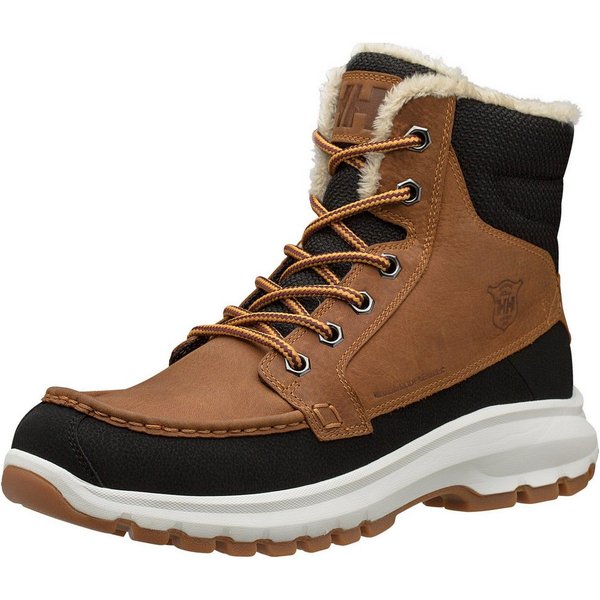 Helly Hansen GARIBALDI V3 Winterstiefel wasserdichtes Leder, gefüttert, Schnürstiefel, Winterschuhe