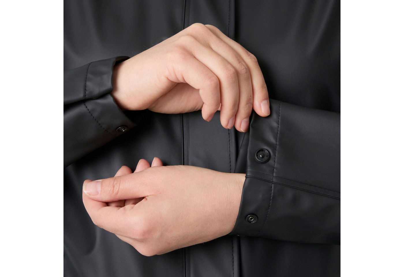 Helly Hansen Regenjacke W MOSS JACKET sportlich, aus PU-Gewebe, wasserdicht, winddicht, mit Kapuze – Bild 3 von 5