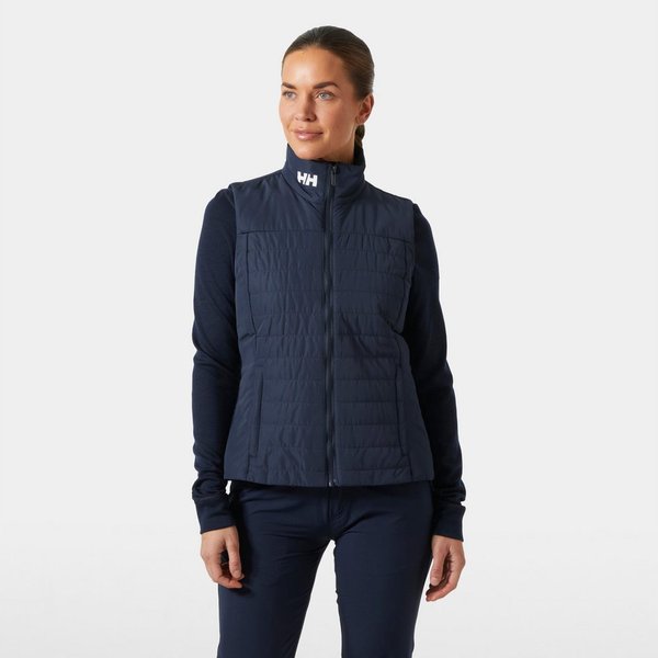 Helly Hansen Steppweste W CREW INSULATOR VEST 2.0 mit Stehkragen, hüftlang, aus Polyester, wind- und wasserabweisend