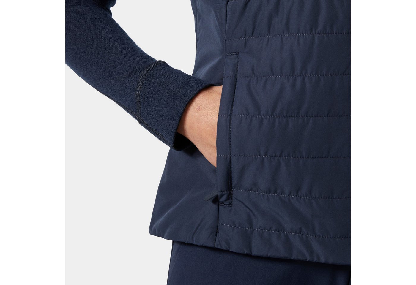 Helly Hansen Steppweste W CREW INSULATOR VEST 2.0 mit Stehkragen, hüftlang, aus Polyester, wind- und wasserabweisend – Bild 3 von 5
