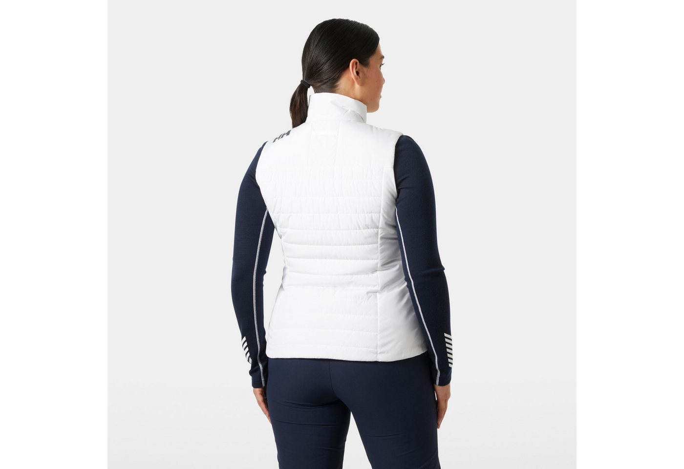 Helly Hansen Steppweste W CREW INSULATOR VEST 2.0 mit Stehkragen, hüftlang, aus Polyester, wind- und wasserabweisend – Bild 2 von 5