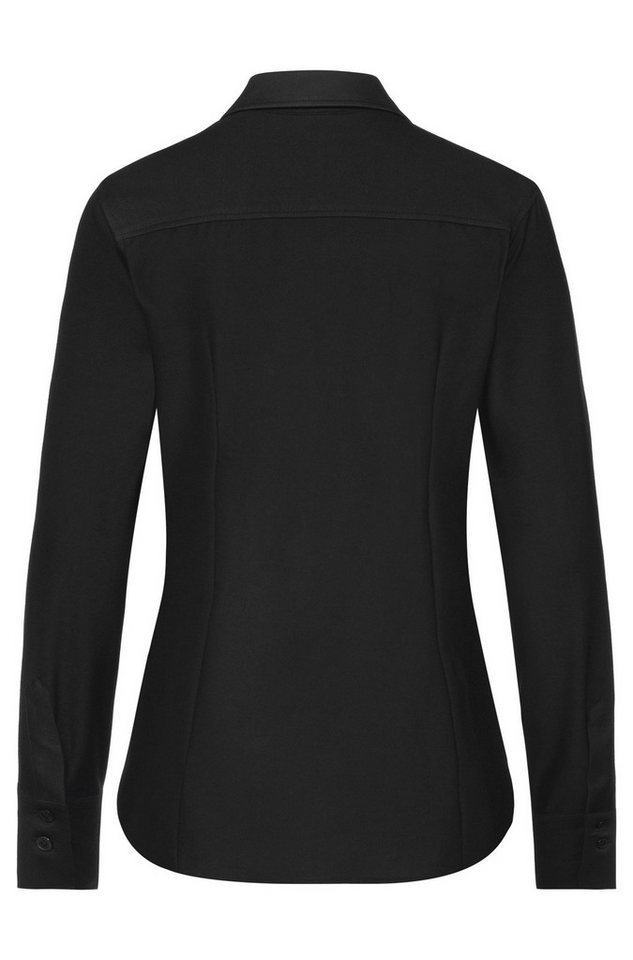 GREIFF Hemdbluse Greiff CASUAL Damen Jerrseybluse Langarm Kent Regular-Fit Schwarz – Bild 2 von 3