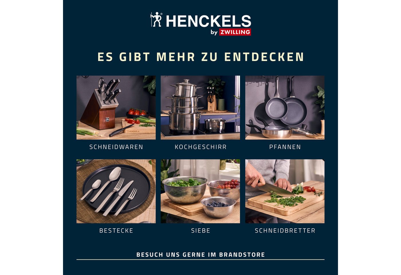 HENCKELS by ZWILLING Messer-Set Kitchen Elements (Set, 3-tlg), Rostfreier Klingenstahl, Ergonomische Griffe – Bild 5 von 5