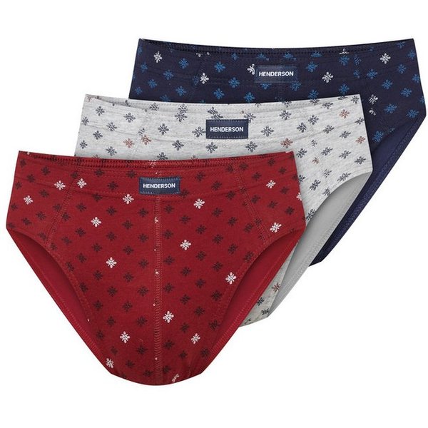 Henderson Slip Klassische Slips 3er-Pack aus Baumwolle Atmungsaktiv bequem Classic (3-St)