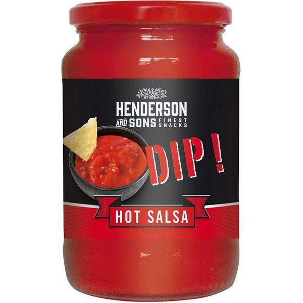 HENDERSON & SONS Dip, Henderson and Sons Hot Salsa Dip würzig scharf im XXL Format 1050g