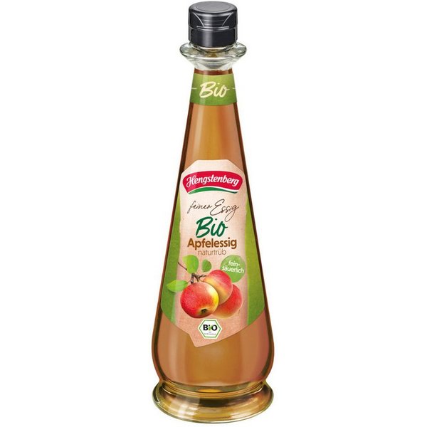 Hengstenberg Essig, Hengstenberg Bio Apfelessig naturtrüb 5 Prozent Säure Flasche 500ml
