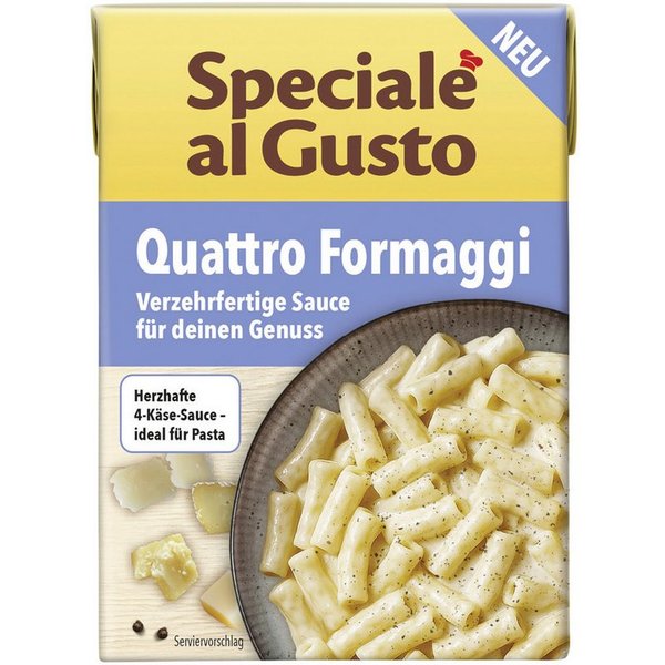 Hengstenberg Saucen, Hengstenberg Speciale al Gusto Quattro Formaggi Packung 400g