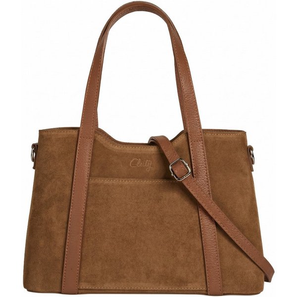 Cluty Henkeltasche CLUTY Damen echt Leder, Made in Italy, echt Leder, Made in Italy