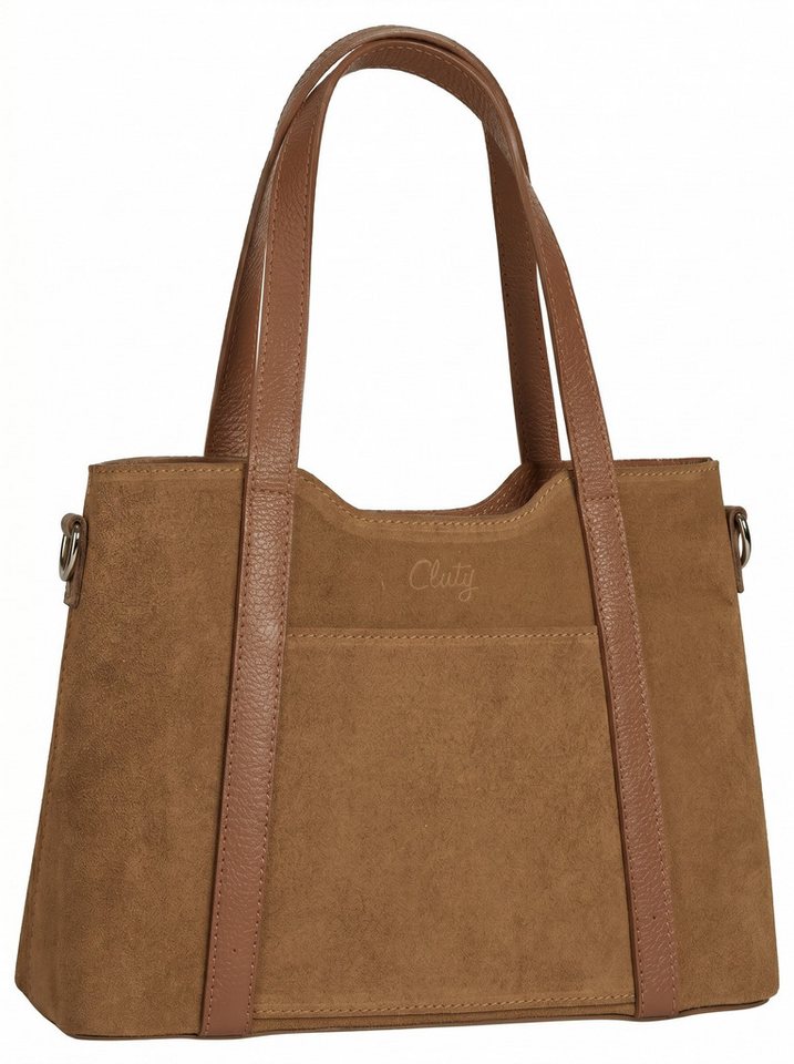 Cluty Henkeltasche CLUTY Damen echt Leder, Made in Italy, echt Leder, Made in Italy – Bild 2 von 5