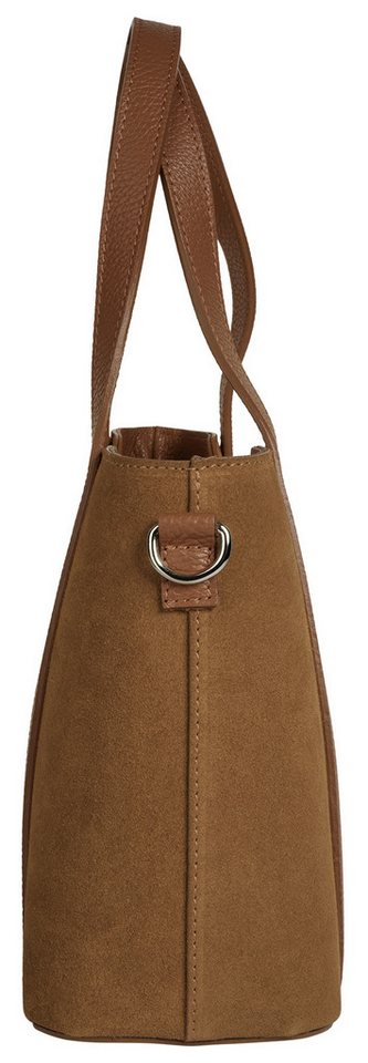 Cluty Henkeltasche CLUTY Damen echt Leder, Made in Italy, echt Leder, Made in Italy – Bild 4 von 5