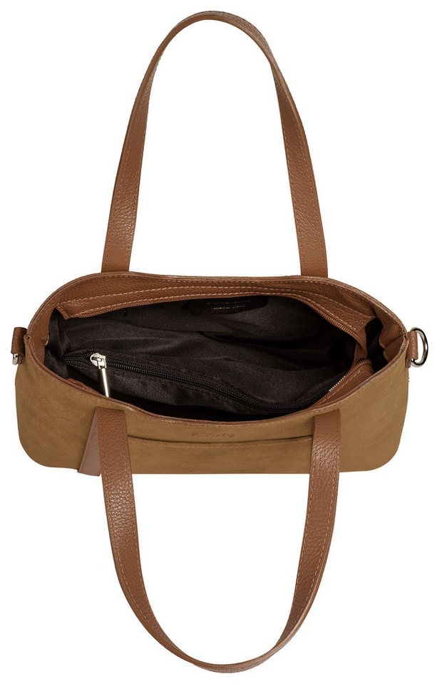 Cluty Henkeltasche CLUTY Damen echt Leder, Made in Italy, echt Leder, Made in Italy – Bild 5 von 5