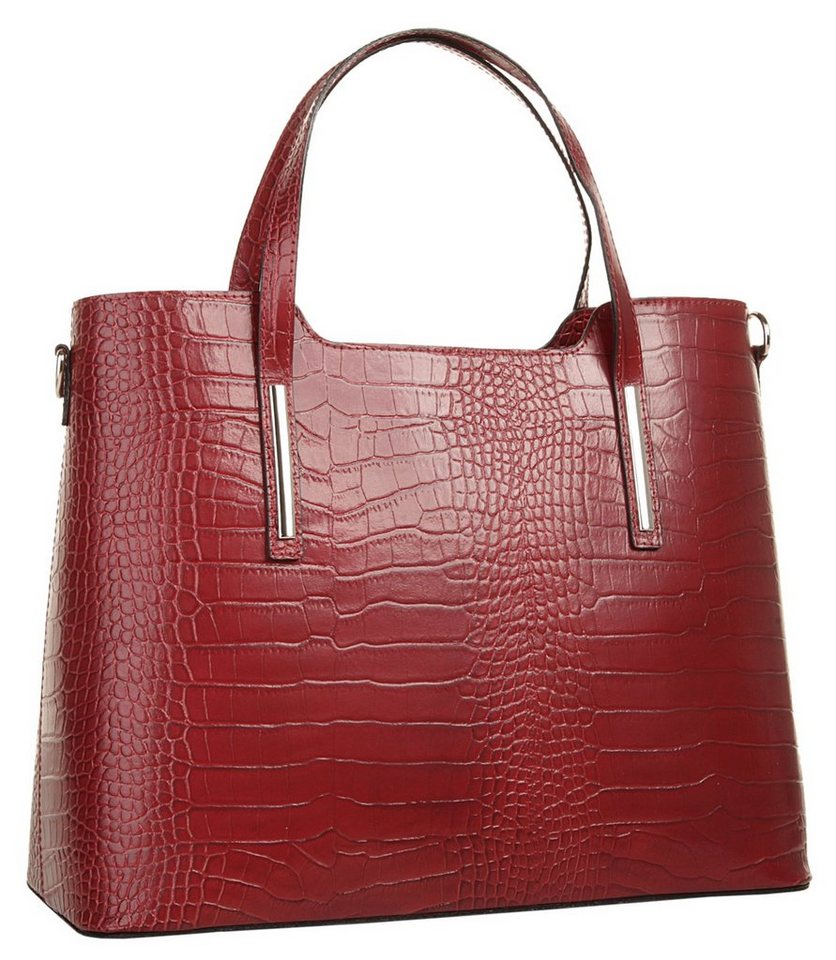 Cluty Henkeltasche CLUTY Damen echt Leder, Made in Italy, echt Leder, Made in Italy – Bild 3 von 5