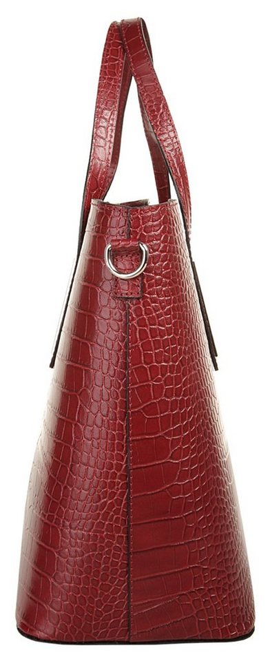 Cluty Henkeltasche CLUTY Damen echt Leder, Made in Italy, echt Leder, Made in Italy – Bild 4 von 5