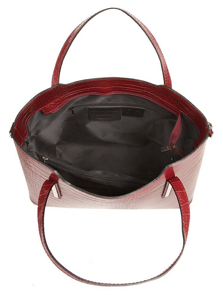 Cluty Henkeltasche CLUTY Damen echt Leder, Made in Italy, echt Leder, Made in Italy – Bild 5 von 5