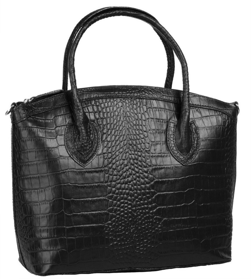 Cluty Henkeltasche CLUTY Damen echt Leder, Made in Italy, echt Leder, Made in Italy – Bild 3 von 5