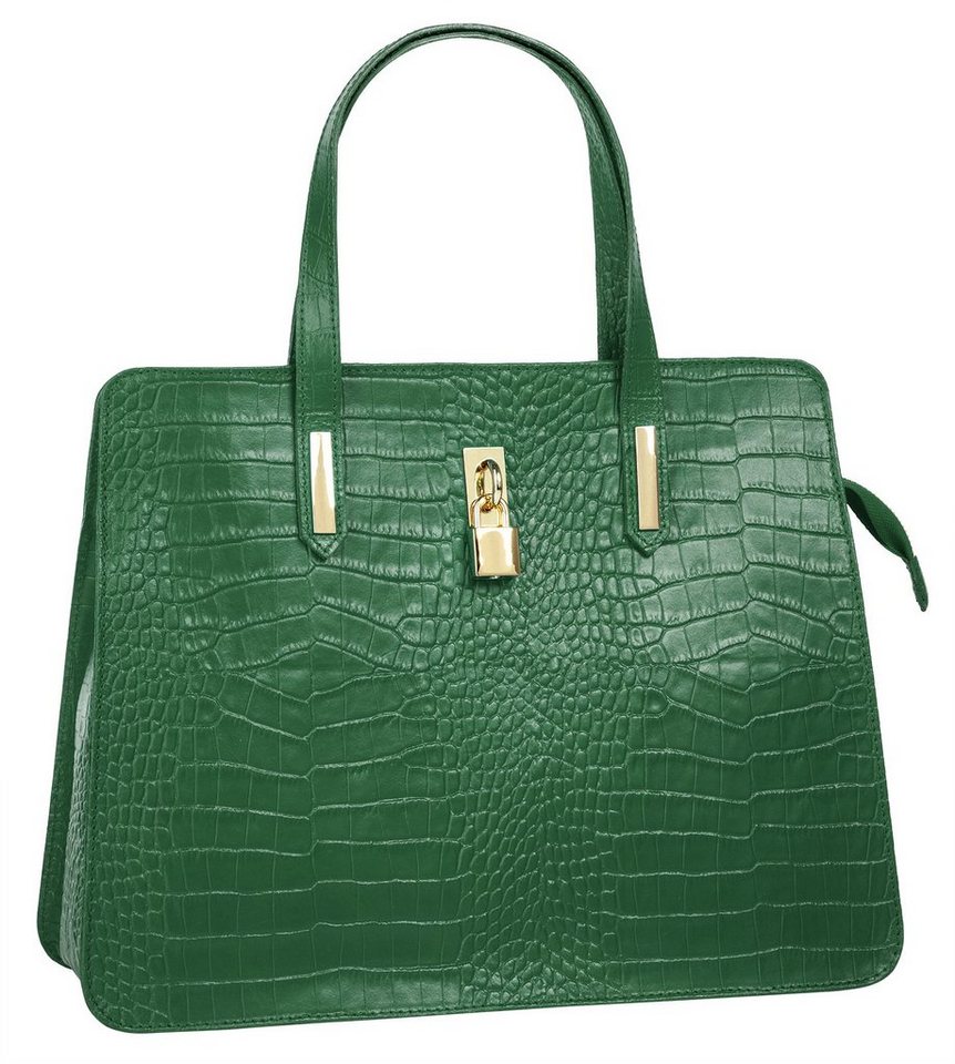 Cluty Henkeltasche CLUTY Damen echt Leder, Made in Italy, echt Leder, Made in Italy – Bild 3 von 5