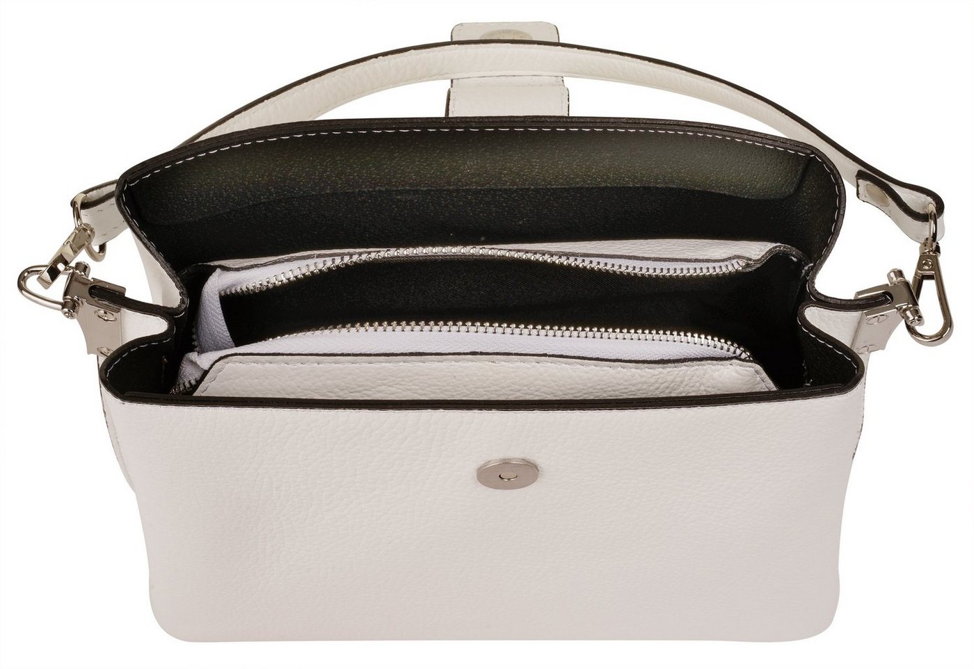Cluty Henkeltasche CLUTY Damen echt Leder, Made in Italy, echt Leder, Made in Italy – Bild 5 von 5