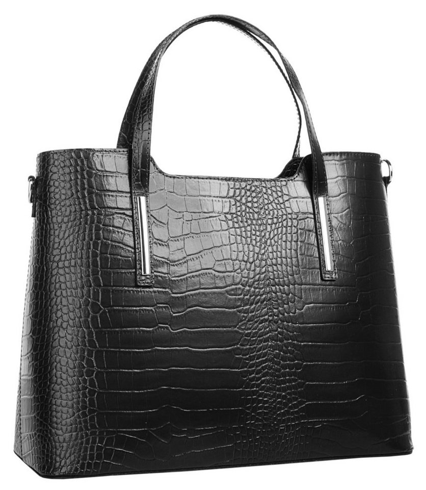 Cluty Henkeltasche CLUTY Damen echt Leder, Made in Italy, echt Leder, Made in Italy – Bild 3 von 5