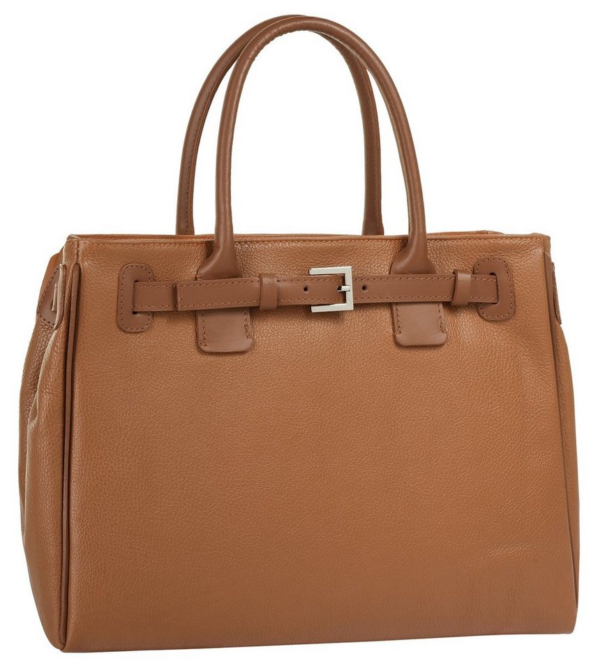 Cluty Henkeltasche CLUTY Damen echt Leder, Made in Italy, echt Leder, Made in Italy – Bild 3 von 5