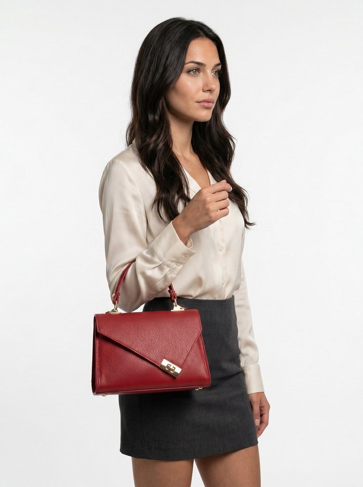 Cluty Henkeltasche CLUTY Damen echt Leder, Made in Italy, echt Leder, Made in Italy – Bild 2 von 5