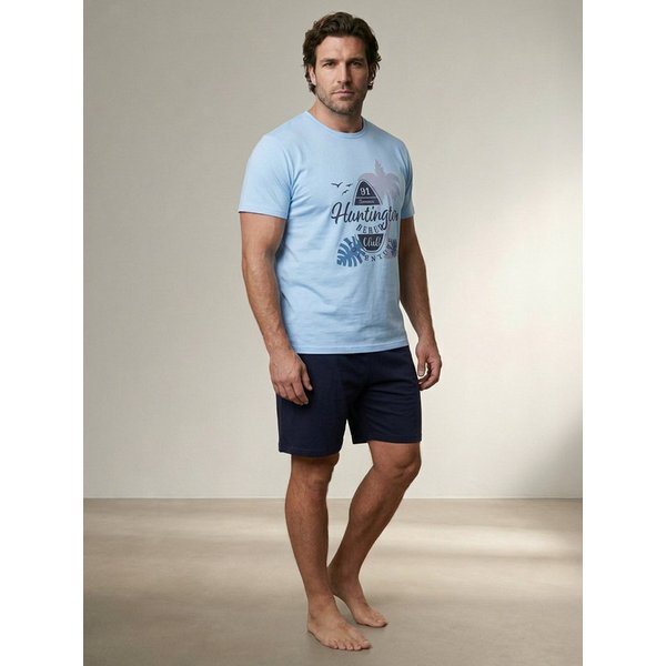 Henry Terre Shorty Pyjama Set Kurz - Beach